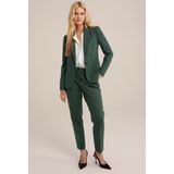 WE Fashion Dames getailleerde jersey stretch blazer