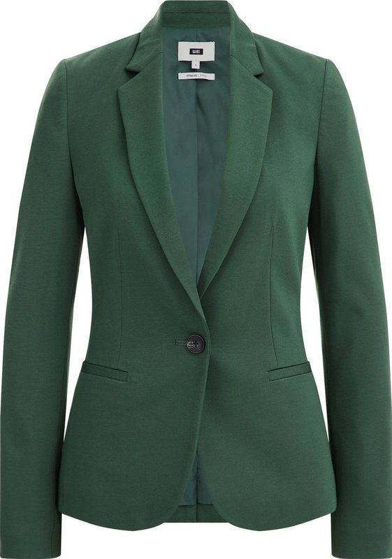 WE Fashion Dames getailleerde jersey stretch blazer