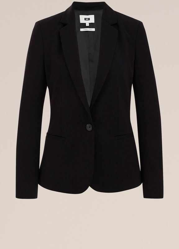 WE Fashion Dames getailleerde jersey stretch blazer