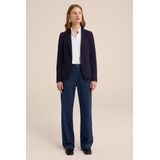 Blazer - Viscosemix - Knoopsluiting - Twee Paspelzakken - Normale Kraag - Lange Mouwen