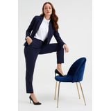 Blazer - Viscosemix - Knoopsluiting - Twee Paspelzakken - Normale Kraag - Lange Mouwen