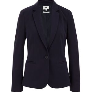 WE Fashion Jersey Getailleerde Liz Blazer met Stretch Donkerblauw