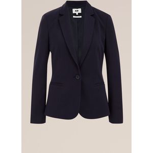 Blazer - Viscosemix - Knoopsluiting - Twee Paspelzakken - Normale Kraag - Lange Mouwen