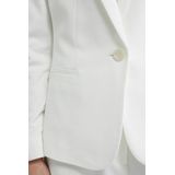 WE Fashion - Dames Blazer - Wit - Getailleerd - Jersey met Stretch