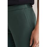 WE Fashion Slim Fit Pantalon Olijfgroen