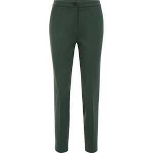 WE Fashion Slim Fit Pantalon Olijfgroen