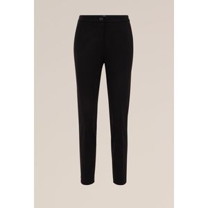 WE Fashion Dames slim fit pantalon met stretch