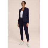 WE Fashion Slim Fit Pantalon Donkerblauw