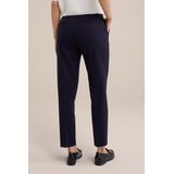 WE Fashion Slim Fit Pantalon Donkerblauw