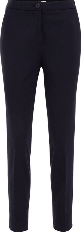 WE Fashion Slim Fit Pantalon Donkerblauw