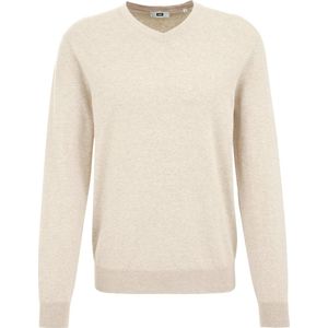 WE Fashion Gemêleerde Trui Soft Beige