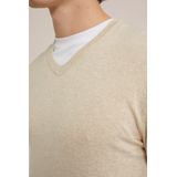 WE Fashion Gemêleerde Trui Soft Beige
