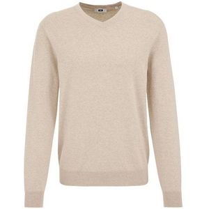 WE Fashion Gemêleerde Trui Soft Beige