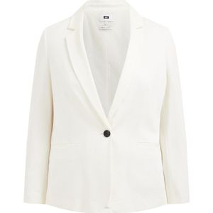 WE Fashion Curve - Blazer - Wit - Getailleerd