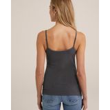 WE Fashion Gemêleerde Spaghettitop Grijs