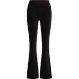 WE Fashion - Flared Legging - Zwart - Ribstof
