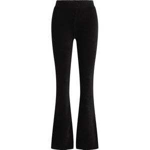 WE Fashion - Flared Legging - Zwart - Ribstof
