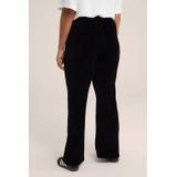 WE Fashion - Curve - Flared Legging - Velvet Ribstof