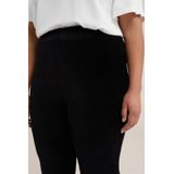 WE Fashion - Curve - Flared Legging - Velvet Ribstof