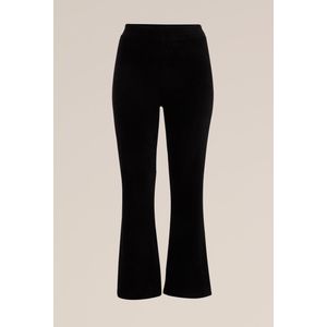 WE Fashion - Curve - Flared Legging - Velvet Ribstof