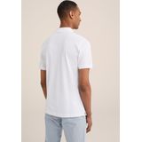 WE Fashion - Shirt - Geel - Katoen - Knoopsluiting - Slanke Pasvorm - Kwartmouw