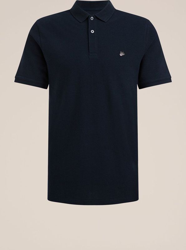 Fundamentals - Slim Fit Polo - Donkerblauw - Katoen