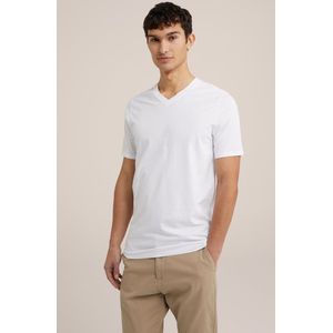 WE Fashion T-shirt (set van 2 ) White Uni Tall Fit