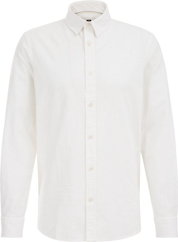 WE Fashion linnen casual overhemd wit