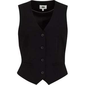 WE Fashion - Getailleerd Gilet - Zwart