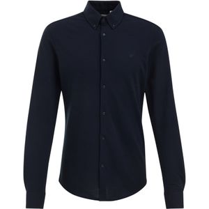 Fundamentals - Slim Fit Overhemd - Kobaltblauw - Katoen