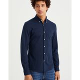 Overhemden - Katoenmix - Lange Lengte - Button-Down Kraag - Geborduurd Logo