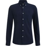 Overhemden - Katoenmix - Lange Lengte - Button-Down Kraag - Geborduurd Logo