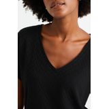 WE Fashion Dames top met opengewerkt dessin