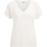 WE Fashion Dames top met opengewerkt dessin