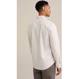 van Gils - Zakelijk Overhemd - Offwhite - Slim Fit - Lange Mouw