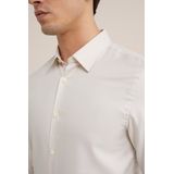 van Gils - Zakelijk Overhemd - Offwhite - Slim Fit - Lange Mouw