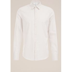 van Gils - Zakelijk Overhemd - Offwhite - Slim Fit - Lange Mouw