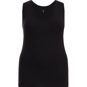 Singlet - Katoenmix - Zwart