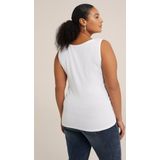 WE Fashion Curve Singlet Wit