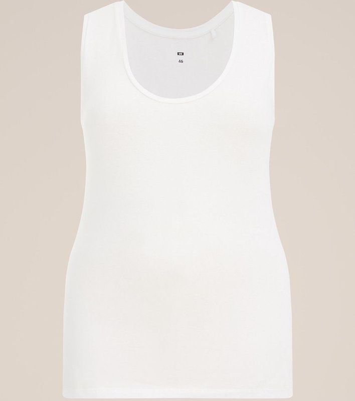 WE Fashion Curve Singlet Wit