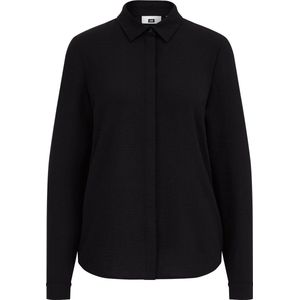 WE Fashion - Dames Blouse - Zwart - Gerecycled Polyester - Regular Fit