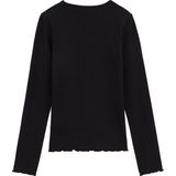 WE Fashion Meisjes T-shirt van ribstof