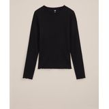 WE Fashion Meisjes T-shirt van ribstof