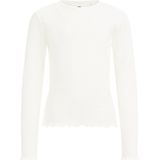 WE Fashion Meisjes T-shirt van ribstof