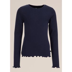 WE Fashion Meisjes T-shirt van ribstof