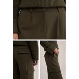 WE Fashion Dames regular fit cargobroek