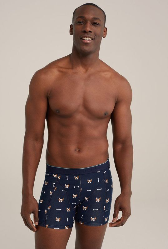WE Fashion - Boxershort - Donkerblauw