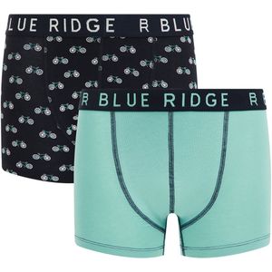 WE Fashion - Boxershorts - Blauw - Katoen - Set van 2