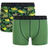 WE Fashion Salty Dog Boxershort - set van 2 Groen/Zwart