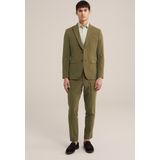 Fundamentals - Heren Slim Fit Blazer - Olijfgroen